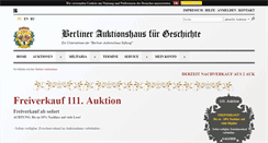 Desktop Screenshot of berliner-auktionshaus.com